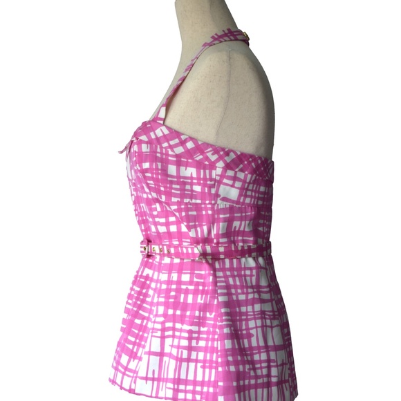 Trina Turk Fun & Sophisticated Pink Halter Top - Size 8 - Picture 3 of 7